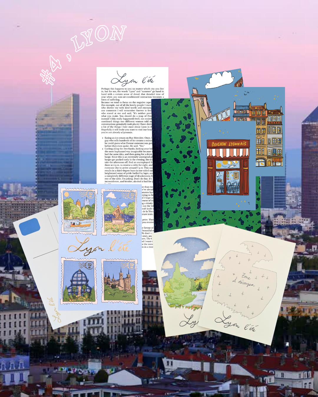 💌  Club Papier #4, Lyon l'été