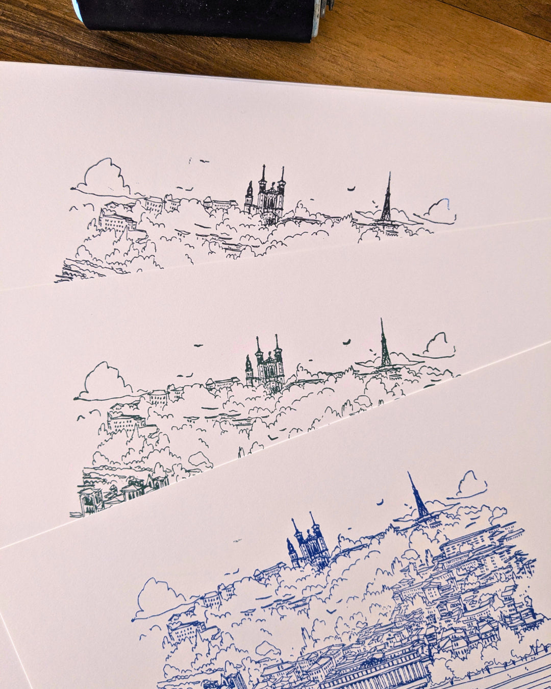 Linogravure Passerelle